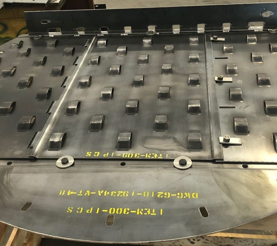 fixed valve trays